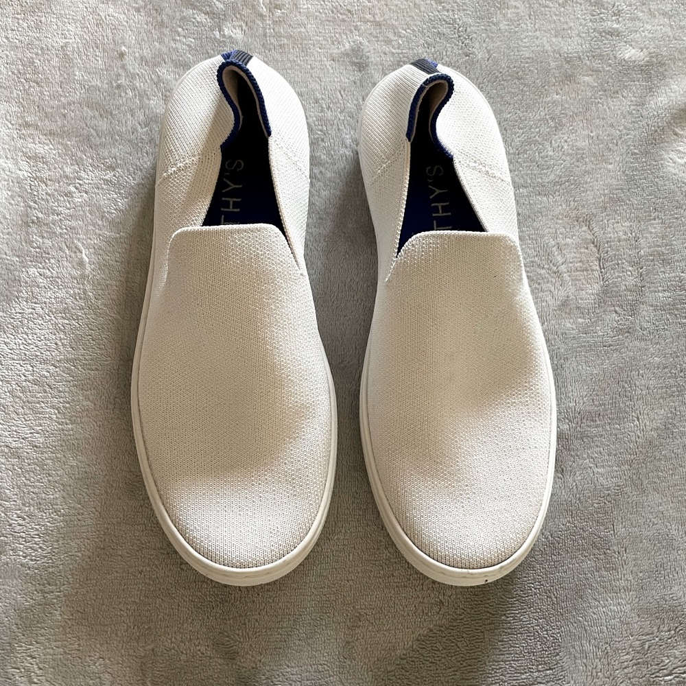 Rothy’s The Original Slip On Sneaker, Bright White, Size 8